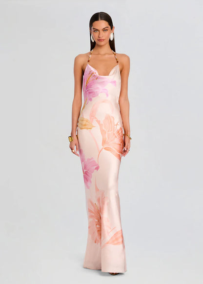Retrofete Padma Peche Primavera Gown