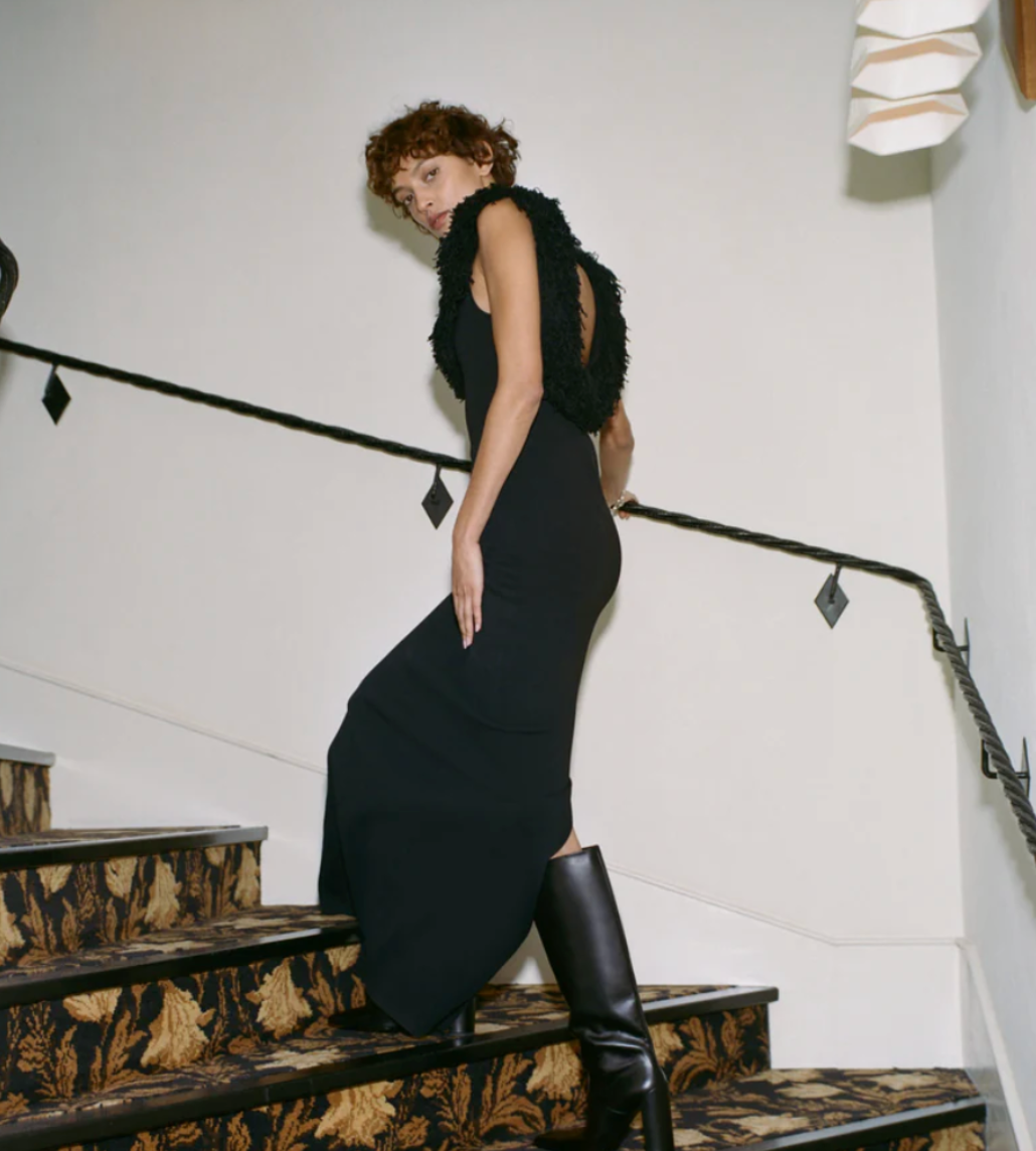 SIR the Label Marceline Fringe Gown