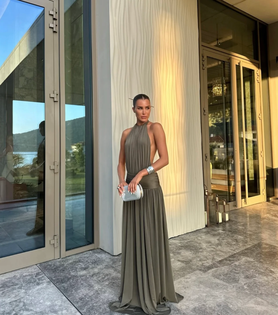 Arcina Ori Santina Gown Khaki